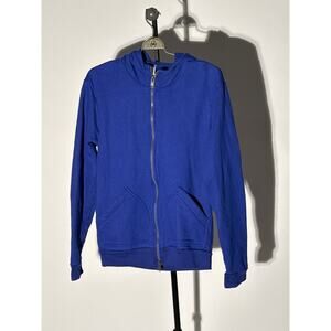 American apparel heavy terry oversized hoodie blue new wo tags 100% cotton M